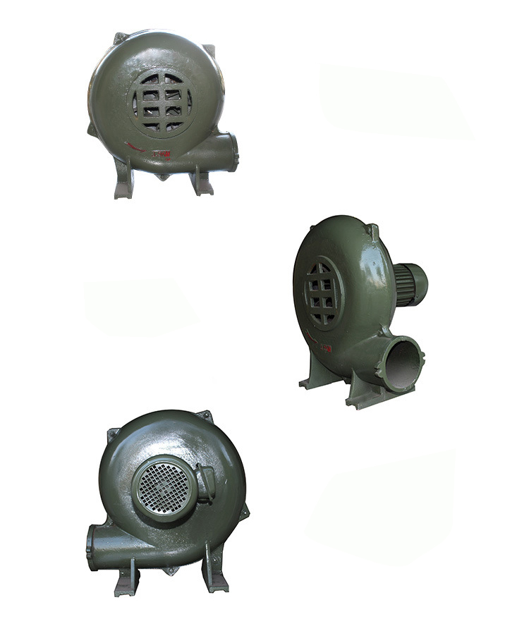 新型離心式鼓風(fēng)機(jī)正面、側(cè)面、背面圖