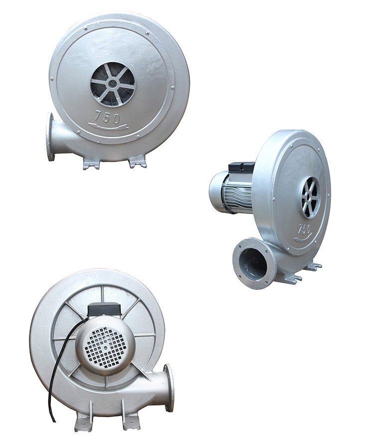 離心式中壓鼓風機正面、側面、背面圖