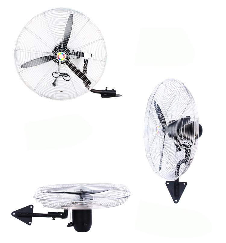 220V強(qiáng)力工業(yè)掛壁排風(fēng)扇正面、側(cè)面、反面圖