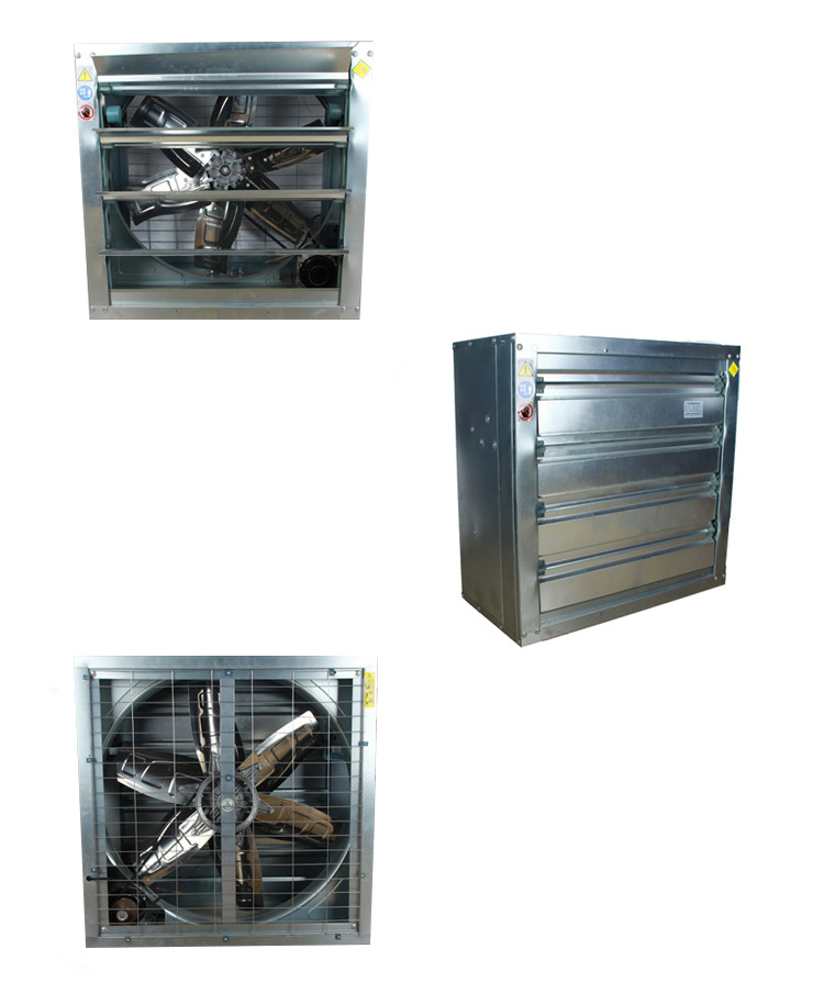 低噪聲軸流風機正面、側(cè)面、反面圖