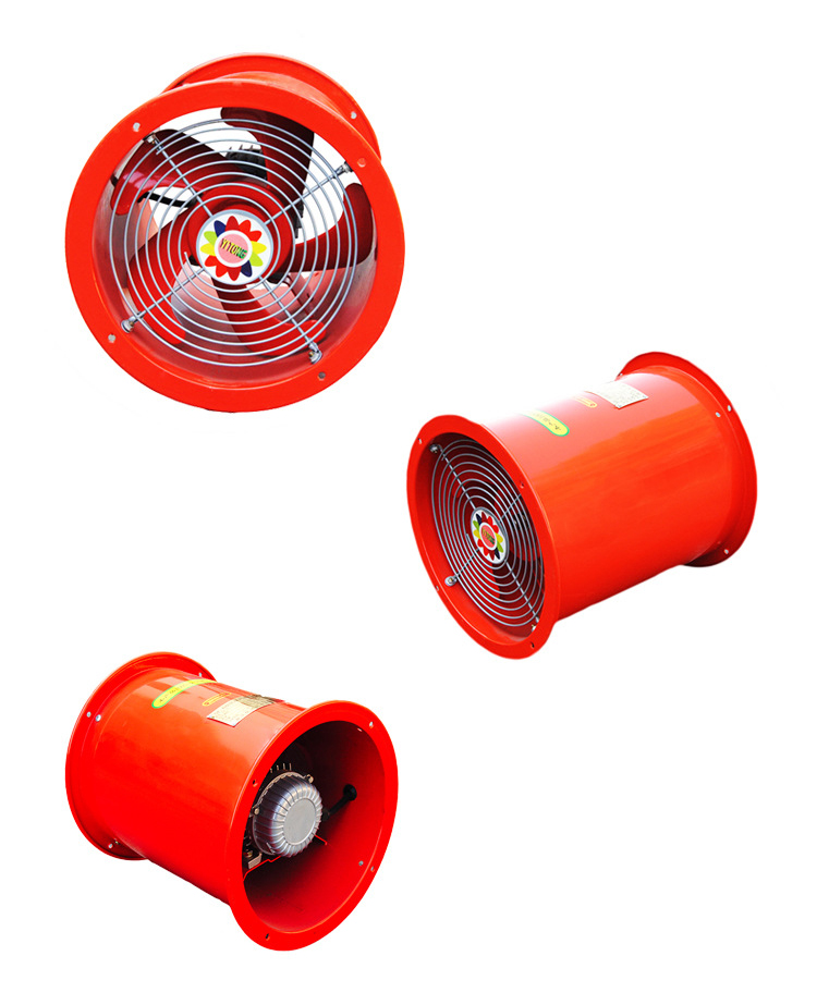 10寸管道風(fēng)機正面、側(cè)面、反面圖