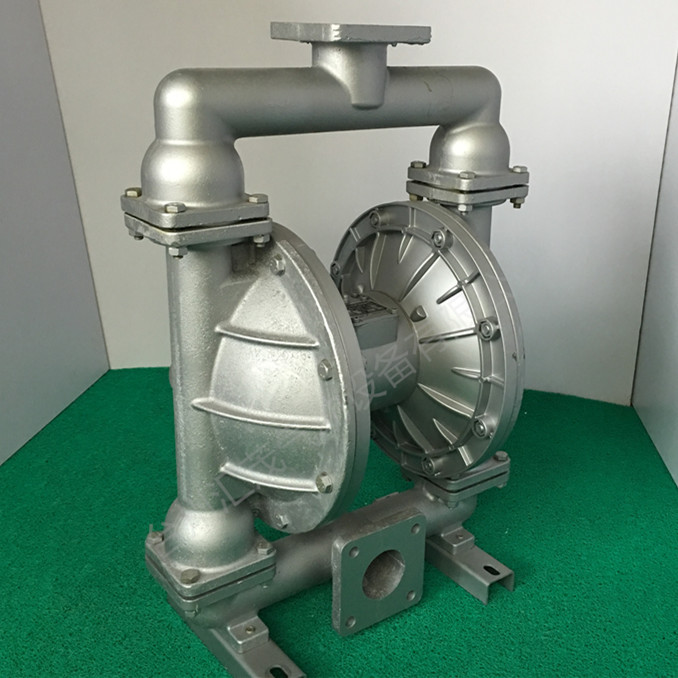 鋁合金氣動隔膜泵側面圖