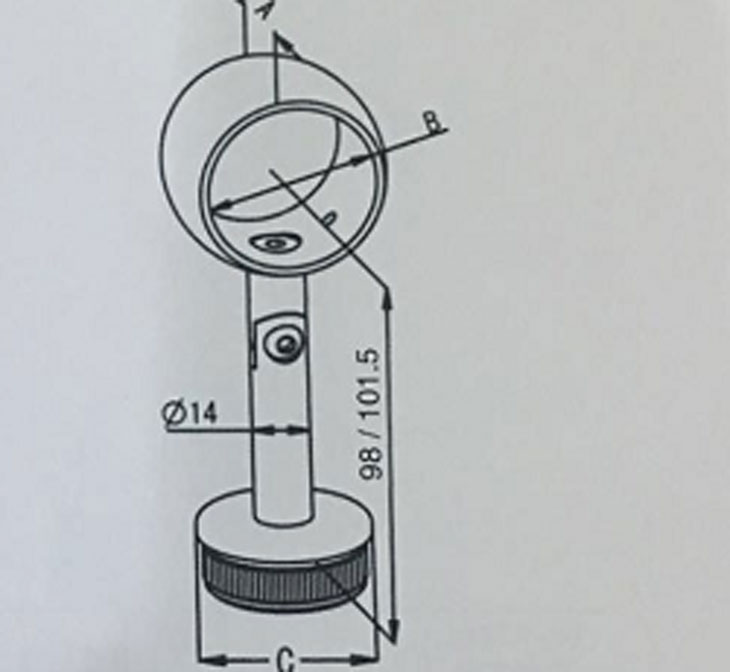 平面管托結構圖