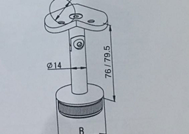 鉸接平面管托結構圖