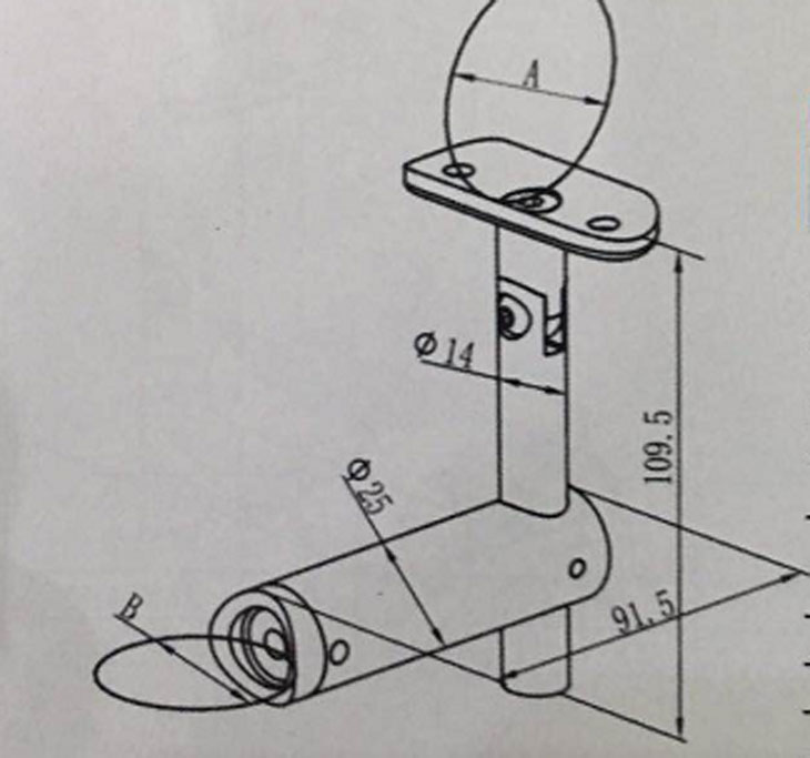 小管活動管托 結構圖