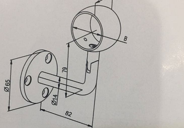 圓環扶手 結構圖