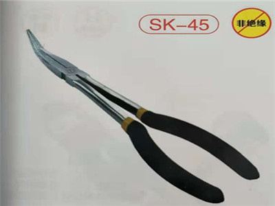 歐克工具 加長(zhǎng)45度彎嘴鉗