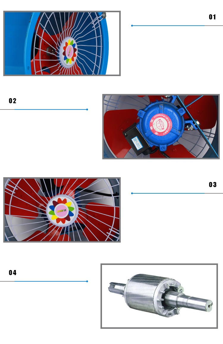 12寸管道式通風機細節圖