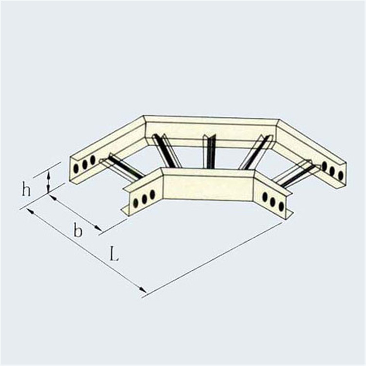 XQJ-TI-02型水平彎通 階梯式電纜橋架