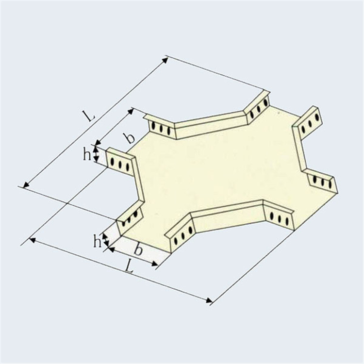 XQJ-P-04型水平四通托盤(pán)式電纜橋架